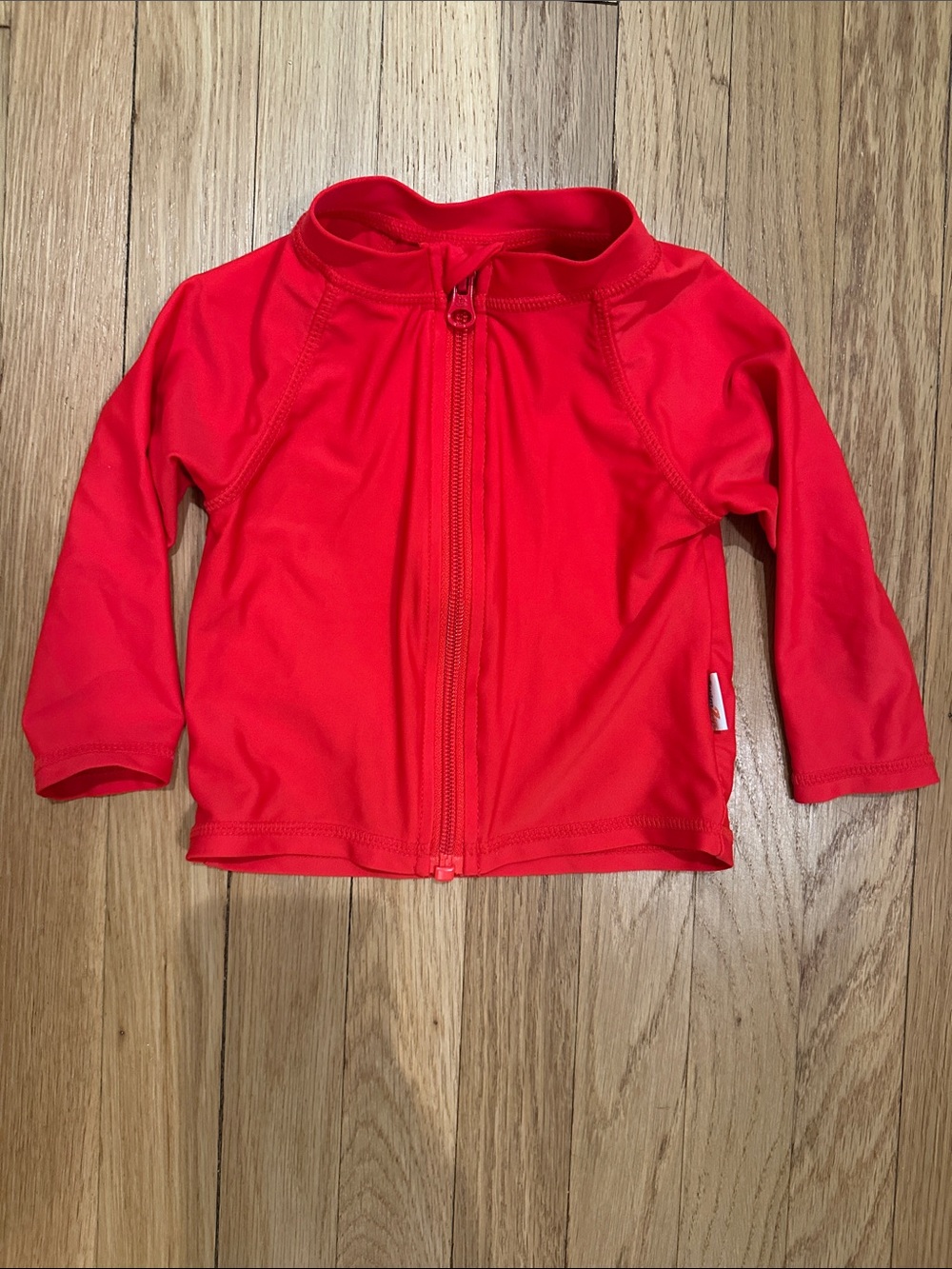 SwimZip Red Toddler Swim Rashguard UPF50+